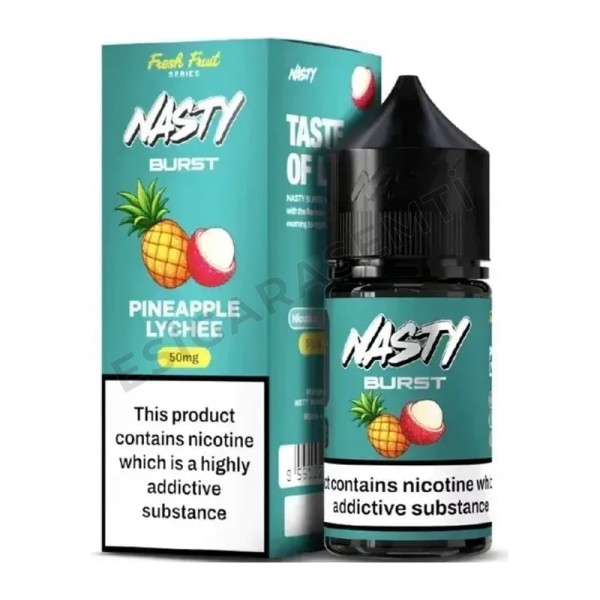 Nasty Burst Pineapple Lychee Salt Likit 30ml – Ananas ve Liçi