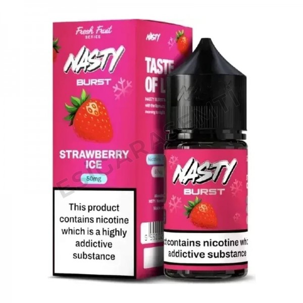 Nasty Burst Strawberry Ice Salt Likit 30ml – Çilek ve Buz