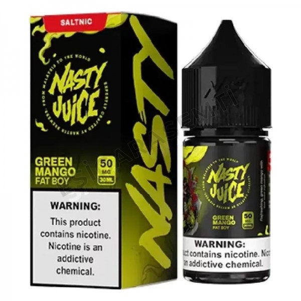 Nasty Juice Fat Boy Green Mango Salt Likit 30ml – Yeşil Mango ve Hafif Nane 
