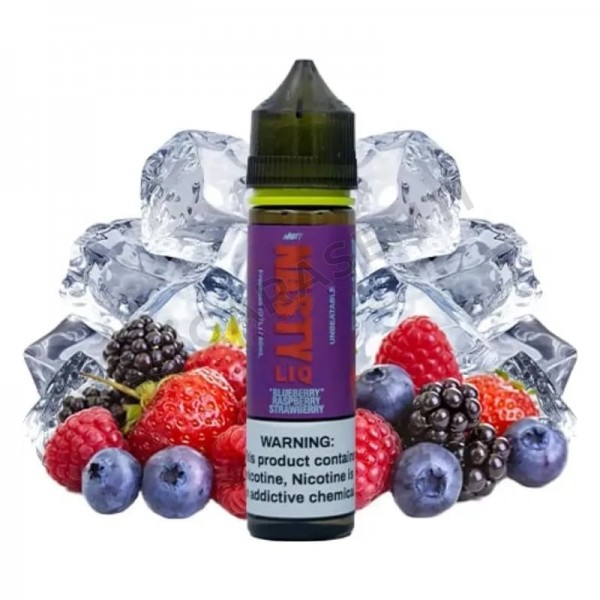 Nasty LIQ Blueberry Raspberry Strawberry 60ml Likit – Mavi Ahududu ve Çilek 