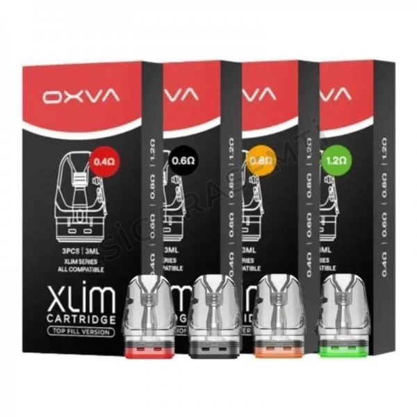 OXVA XLIM V3 Top Fill Kartuş 3'lü Paket | 0.4Ω - 0.6Ω - 0.8Ω - 1.2Ω 