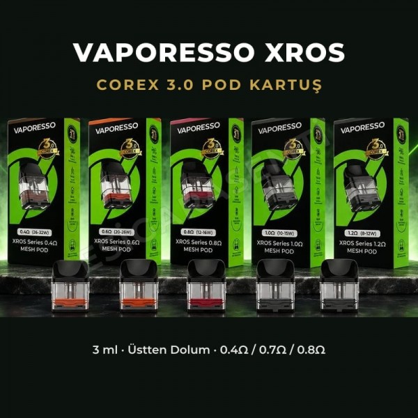 Vaporesso XROS Corex 3.0 Kartuş 3ML 