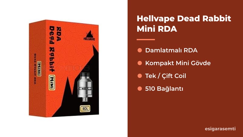 Hellvape Dead Rabbit Mini RDA özellikleri