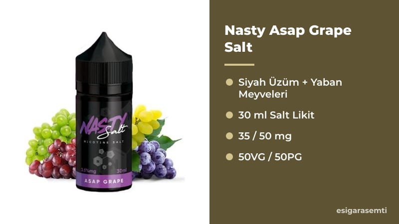 Nasty Asap Grape Salt özellikleri