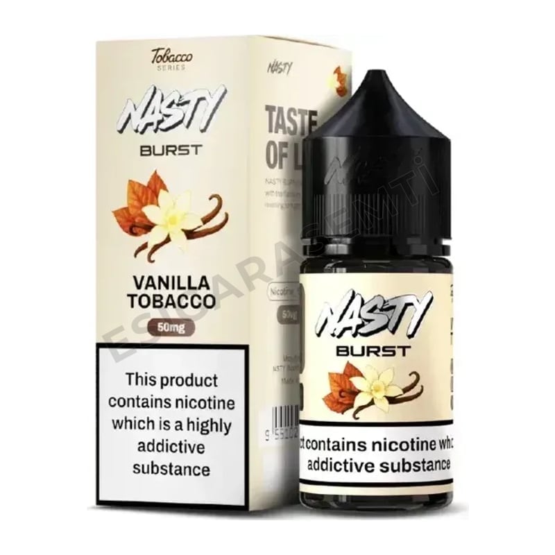 Nasty Burst Vanilla Tobacco Salt Likit 30ml – Vanilya ve Tütün