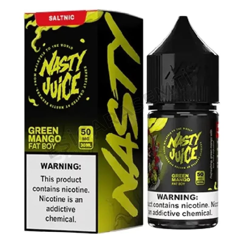 Nasty Juice Fat Boy Green Mango Salt Likit 30ml – Yeşil Mango ve Hafif Nane