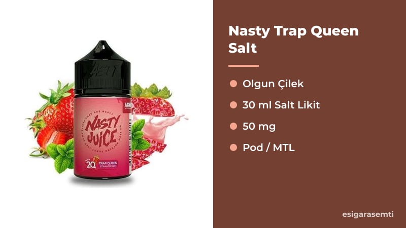 Nasty Trap Queen Salt özellikleri