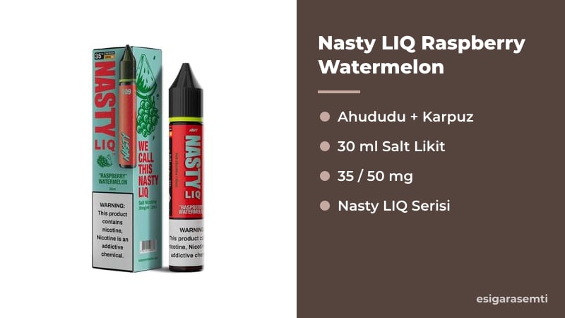 Nasty LIQ Raspberry Watermelon özellikleri