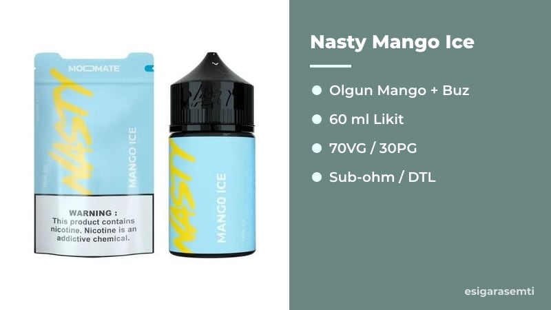 Nasty Mango Ice özellikleri