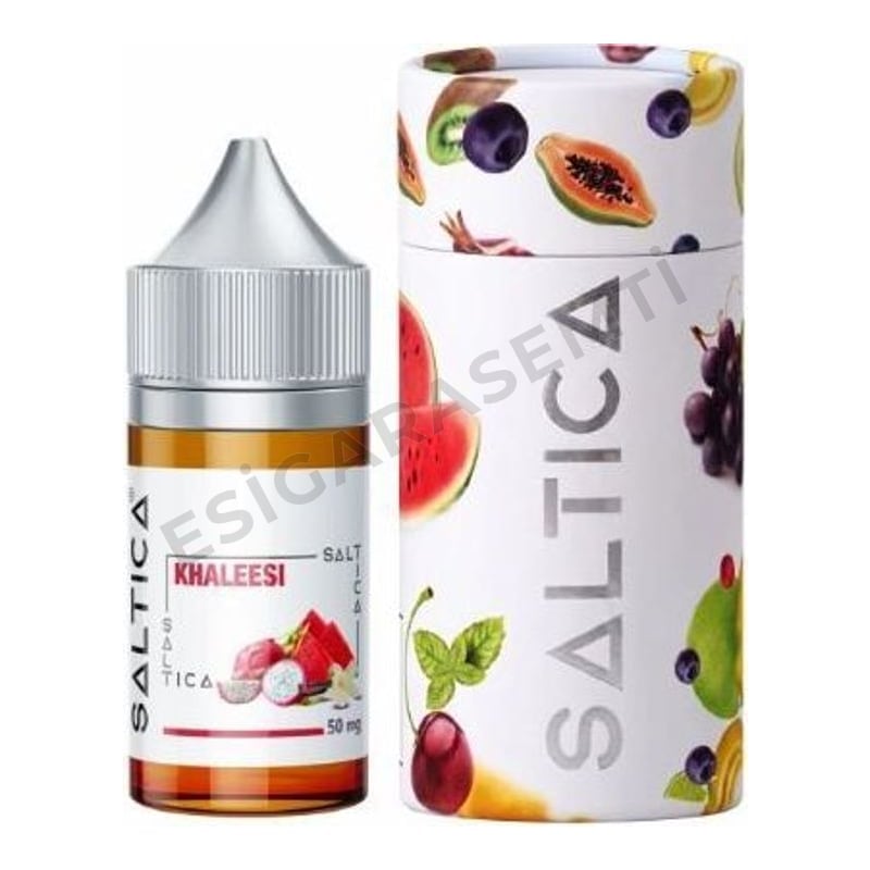 Saltica Khaleesi Salt Likit 30ml – Ejder Meyvesi, Karpuz ve Vanilyalı Muhallebi