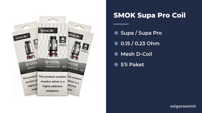 SMOK Supa Pro Coil özellikleri