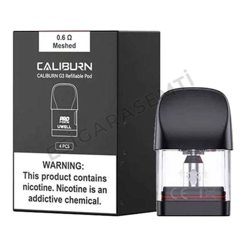 Uwell Caliburn G3 Mesh Kartuş (Pod) 0.6Ω / 0.9Ω / 1.2Ω